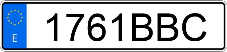 Numer rejestracyjny 1761BBC posiada SMART FORTWO CABRIO