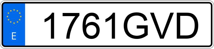 Numer rejestracyjny 1761GVD posiada JAGUAR XJ SERIES