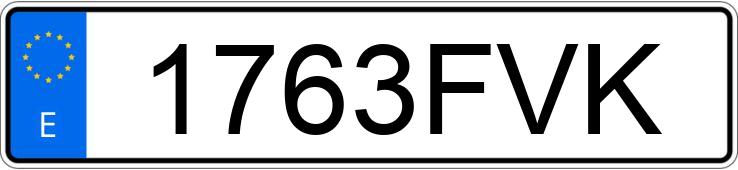 Numer rejestracyjny 1763FVK posiada AUDI A4