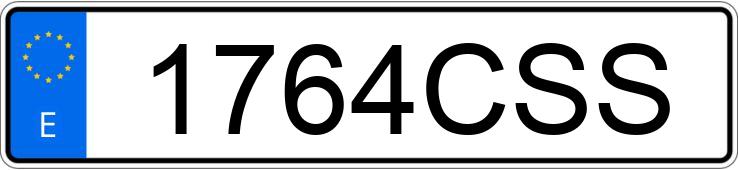 El número de registro 1764CSS tiene SEAT LEON