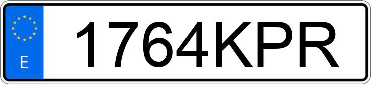Numer rejestracyjny 1764KPR posiada MERCEDES C (204)