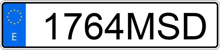 Die Registrierungsnummer 1764MSD hat DACIA SANDERO