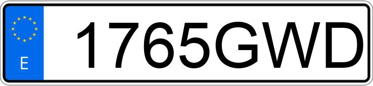 Numer rejestracyjny 1765GWD posiada BMW SERIE 3