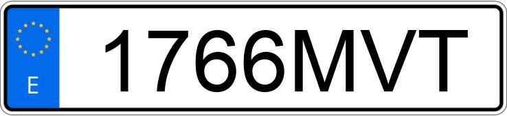 Numer rejestracyjny 1766MVT posiada MAZDA MAZDA3