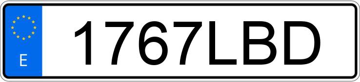 Numer rejestracyjny 1767LBD posiada BMW SERIE 3