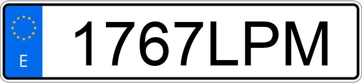 Numer rejestracyjny 1767LPM posiada TOYOTA YARIS