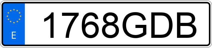 Numer rejestracyjny 1768GDB posiada KIA RIO