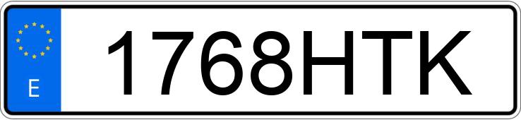 Numer rejestracyjny 1768HTK posiada PEUGEOT 308