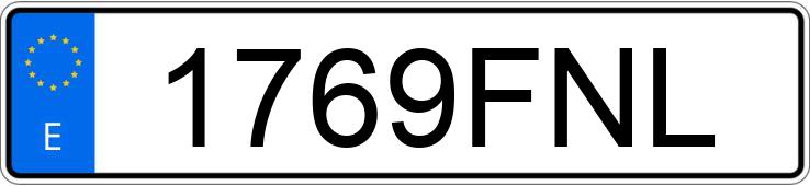 Numer rejestracyjny 1769FNL posiada FORD S-MAX