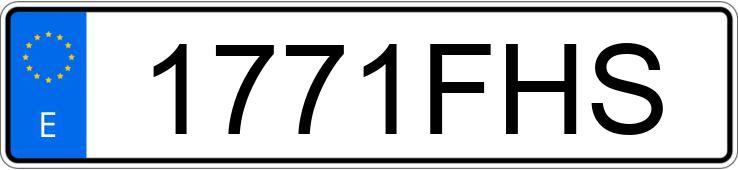 Numer rejestracyjny 1771FHS posiada PEUGEOT EXPERT