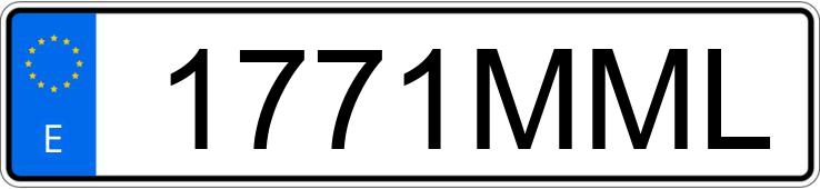 Numer rejestracyjny 1771MML posiada SUZUKI DL 650