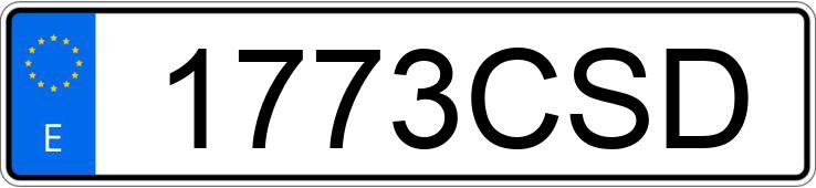 Numer rejestracyjny 1773CSD posiada CITROEN XSARA