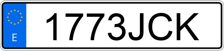 Numer rejestracyjny 1773JCK posiada VOLKSWAGEN SCIROCCO