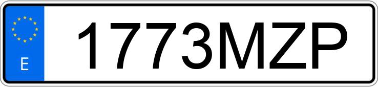 Numer rejestracyjny 1773MZP posiada VOLKSWAGEN GOLF