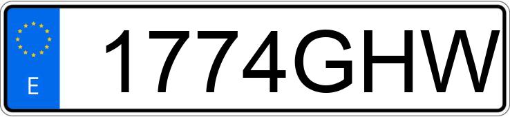 Numer rejestracyjny 1774GHW posiada VOLKSWAGEN GOLF Numer rejestracyjny 1774GHW posiada VOLKSWAGEN GOLF