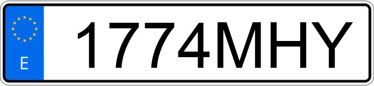 Numer rejestracyjny 1774MHY posiada FIAT 500X