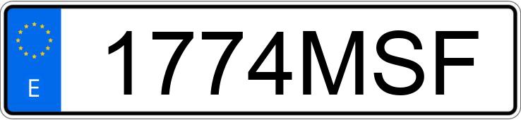 Numer rejestracyjny 1774MSF posiada RENAULT MEGANE