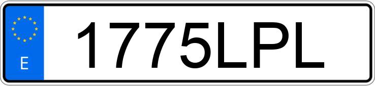 Numer rejestracyjny 1775LPL posiada SEAT IBIZA