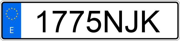 Numer rejestracyjny 1775NJK posiada HYUNDAI IONIQ