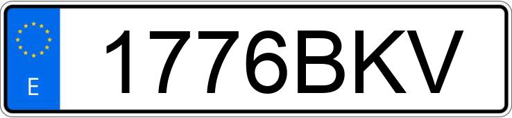 Numer rejestracyjny 1776BKV posiada VOLVO S40