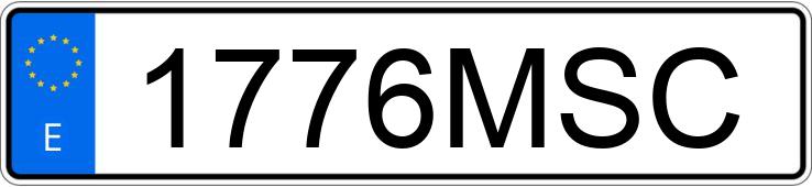 Numer rejestracyjny 1776MSC posiada CUPRA LEON