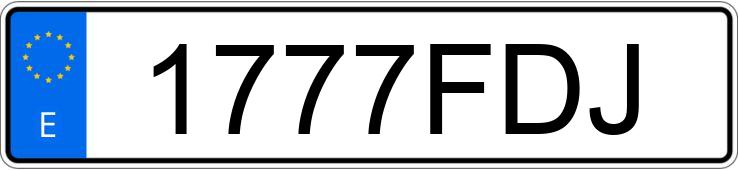 Numer rejestracyjny 1777FDJ posiada BMW SERIE 3