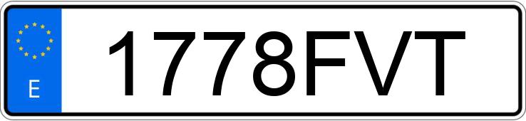 Numer rejestracyjny 1778FVT posiada YAMAHA YZF R6