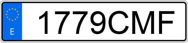 Numer rejestracyjny 1779CMF posiada CITROEN XSARA