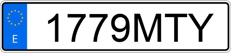 Numer rejestracyjny 1779MTY posiada ABARTH 500