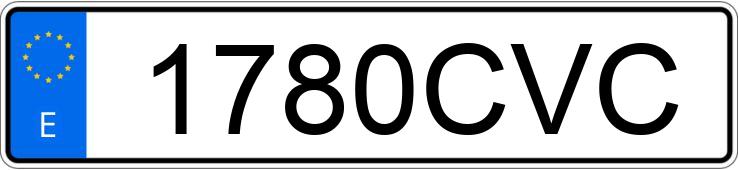 Numer rejestracyjny 1780CVC posiada CITROEN C-15