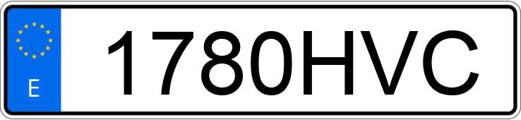 Numer rejestracyjny 1780HVC posiada HONDA CIVIC