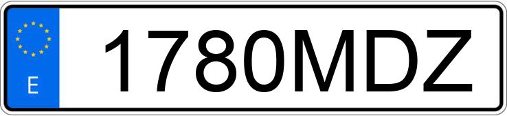 Numer rejestracyjny 1780MDZ posiada MERCEDES AROCS