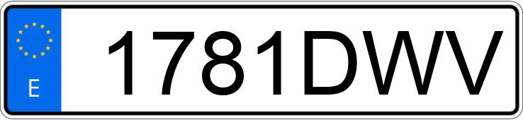 Numer rejestracyjny 1781DWV posiada VOLKSWAGEN TOUAREG