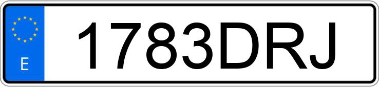 Numer rejestracyjny 1783DRJ posiada FORD FOCUS