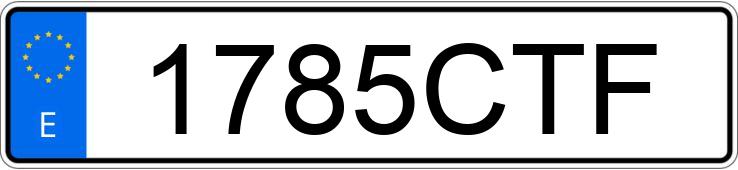 Numer rejestracyjny 1785CTF posiada RENAULT GRAND SCENIC