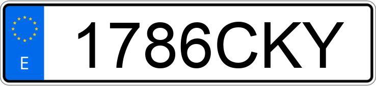 Numer rejestracyjny 1786CKY posiada OPEL SPEEDSTER