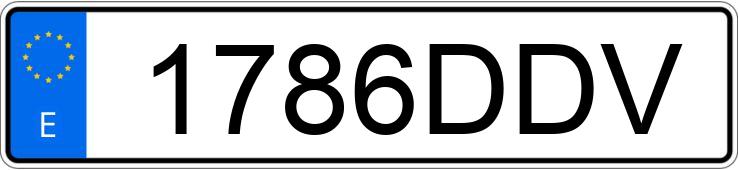 Numer rejestracyjny 1786DDV posiada TOYOTA AVENSIS