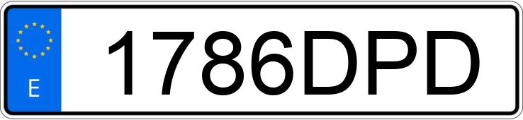 Numer rejestracyjny 1786DPD posiada BMW SERIE 3
