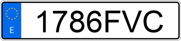 Numer rejestracyjny 1786FVC posiada DACIA LOGAN