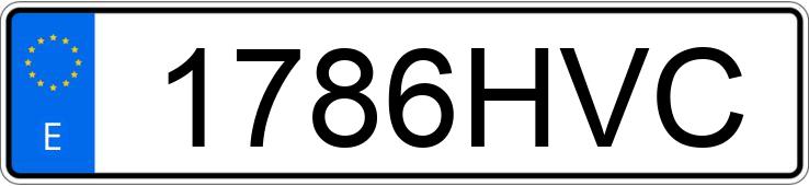 Numer rejestracyjny 1786HVC posiada MERCEDES B (246/242)