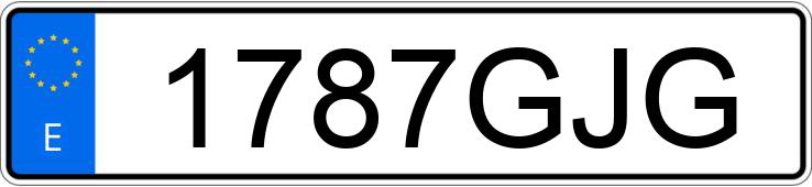 Numer rejestracyjny 1787GJG posiada LANCIA DELTA