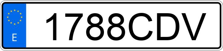 Numer rejestracyjny 1788CDV posiada AUDI A6