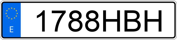 Numer rejestracyjny 1788HBH posiada SEAT EXEO