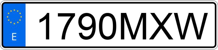 Numer rejestracyjny 1790MXW posiada SEAT IBIZA