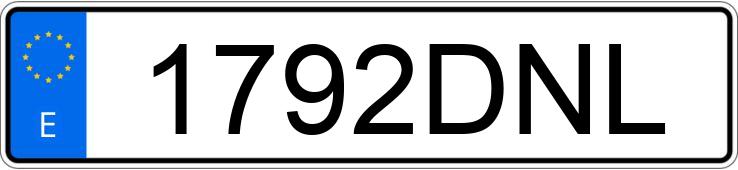 Numer rejestracyjny 1792DNL posiada SEAT LEON