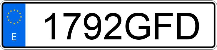 Numer rejestracyjny 1792GFD posiada RENAULT GRAND SCENIC