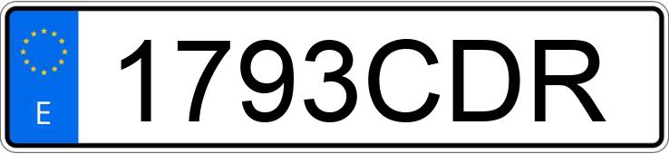 Numer rejestracyjny 1793CDR posiada AUDI A4