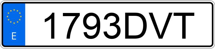 Numer rejestracyjny 1793DVT posiada PEUGEOT 307