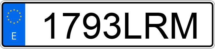 Numer rejestracyjny 1793LRM posiada BMW SERIE 1