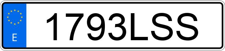 Numer rejestracyjny 1793LSS posiada BMW SERIE 1